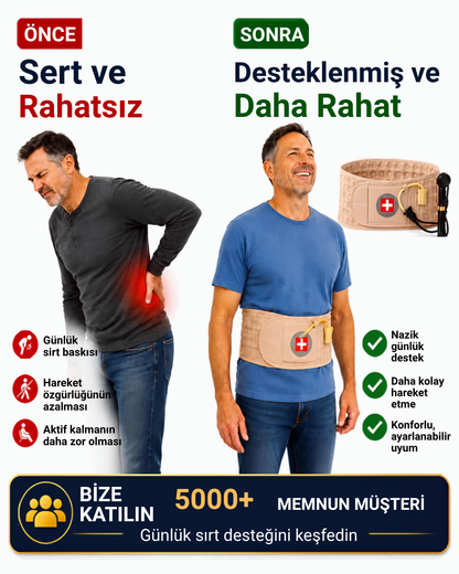 Traksi Pompalı Bel Destek Kemeri